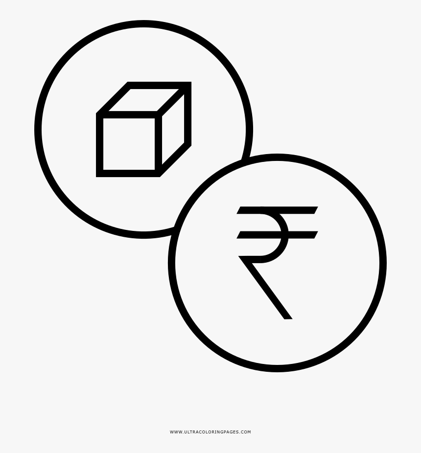 Product Rupee Coloring Page - Cost Value Icon, HD Png Download, Free Download