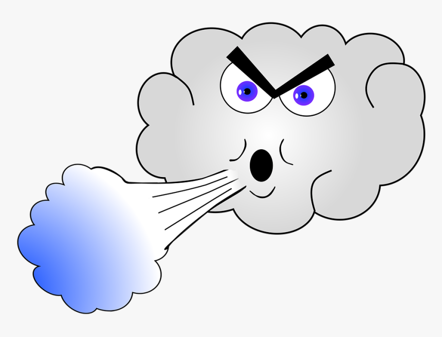 Cloud, Cold, Wind, Forward, Weather, Clip Art, Face - Cartoon, HD Png Download, Free Download