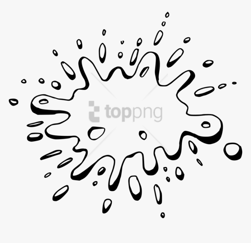 Black And - White Colour Splash Png, Transparent Png, Free Download