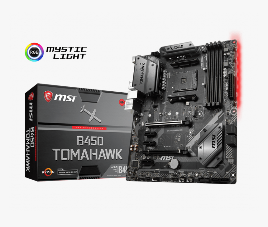 Mainboard Msi B450 Tomahawk, HD Png Download, Free Download