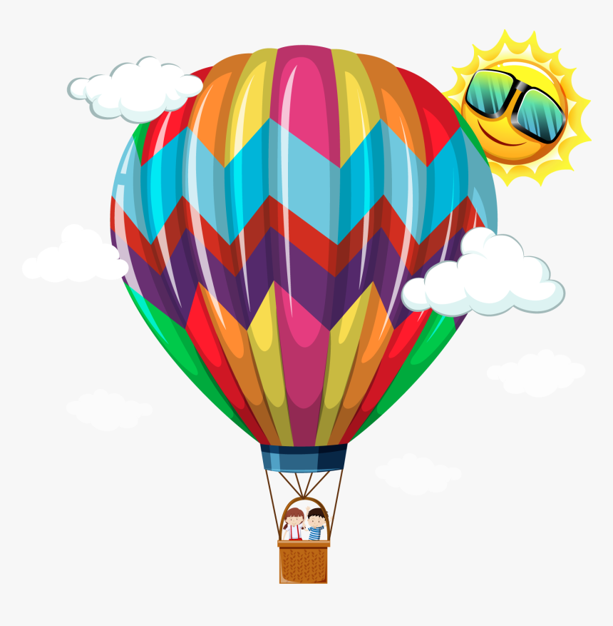 Vector Hot Air Balloon 1600*1600 Transprent Png Free - Hot Air Balloon Clipart, Transparent Png, Free Download