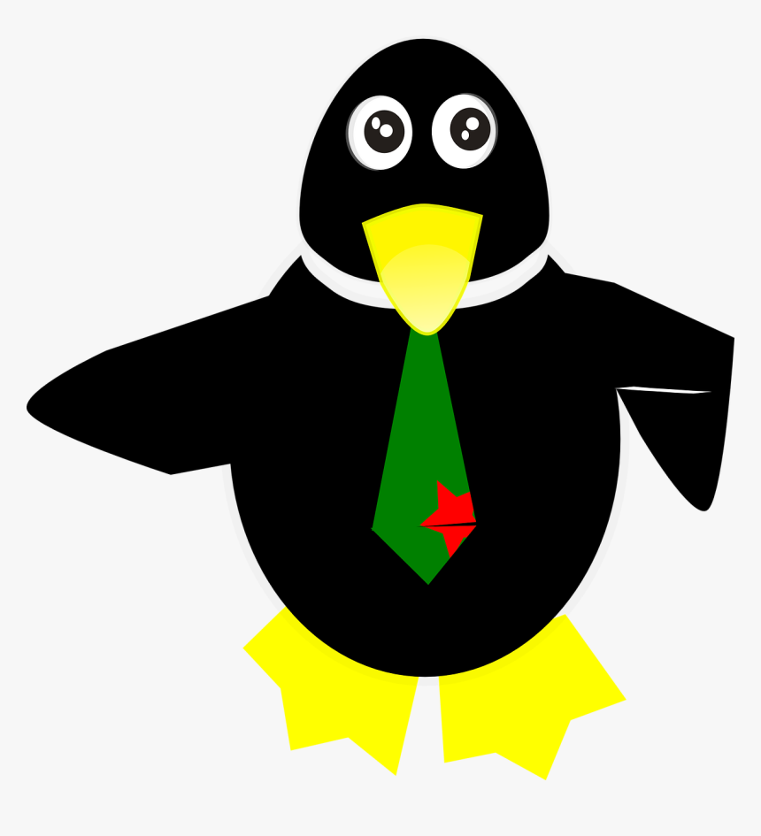 Pinguino Cartoon Con Corbata, HD Png Download, Free Download