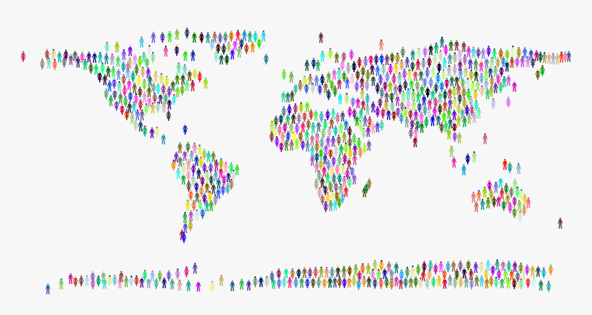 This Free Icons Png Design Of People World Map Prismatic - World Map People, Transparent Png, Free Download