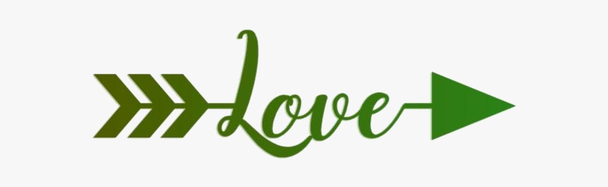 Glitter Sparkle Love Arrow Png Free - Calligraphy, Transparent Png, Free Download