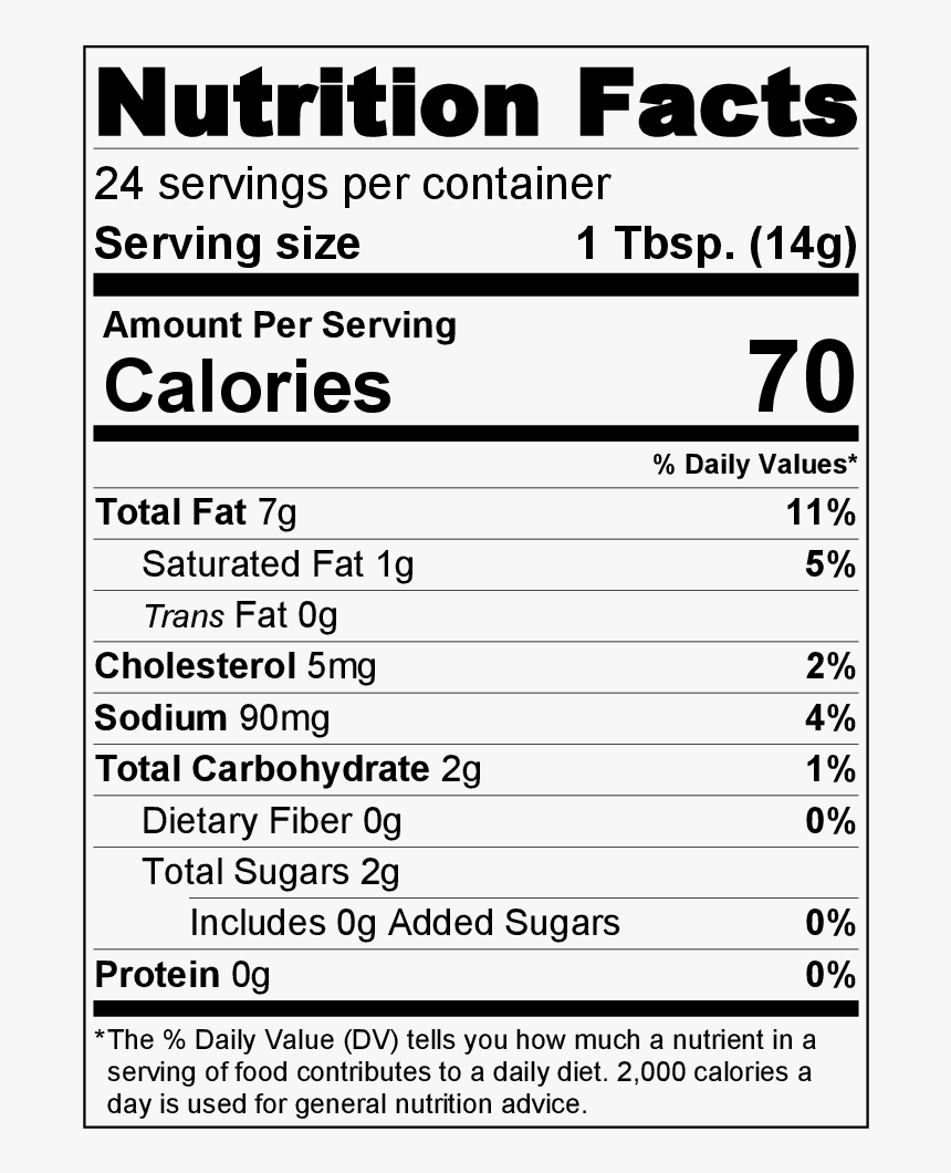 Tropicana Nutrition Facts Label , Png Download - Cottage Cheese Nutrition Facts, Transparent Png, Free Download