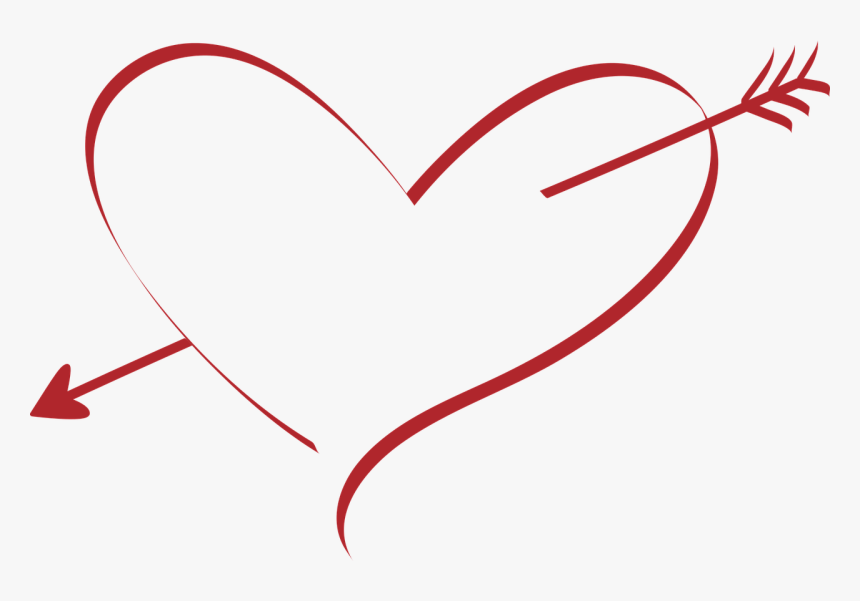 Heart, Love, Wedding, Amor, Arrow, Red, Pierced - Love Good Morning My Wife, HD Png Download, Free Download
