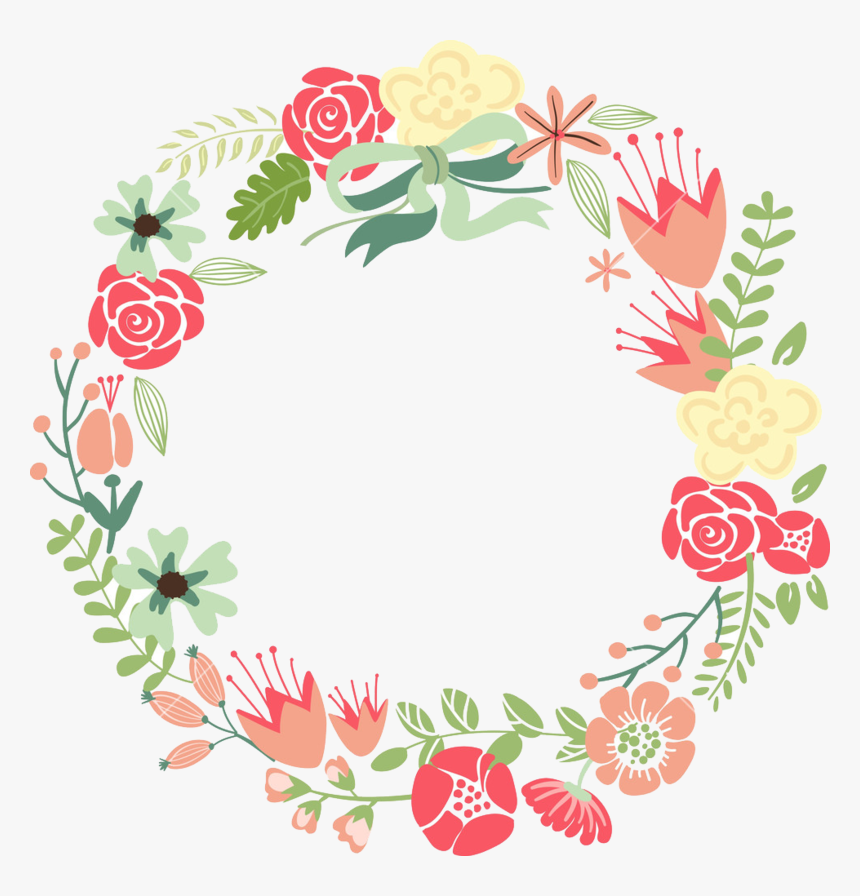 Floral Frame Png Hd - Floral Circle Frame Png, Transparent Png, Free Download