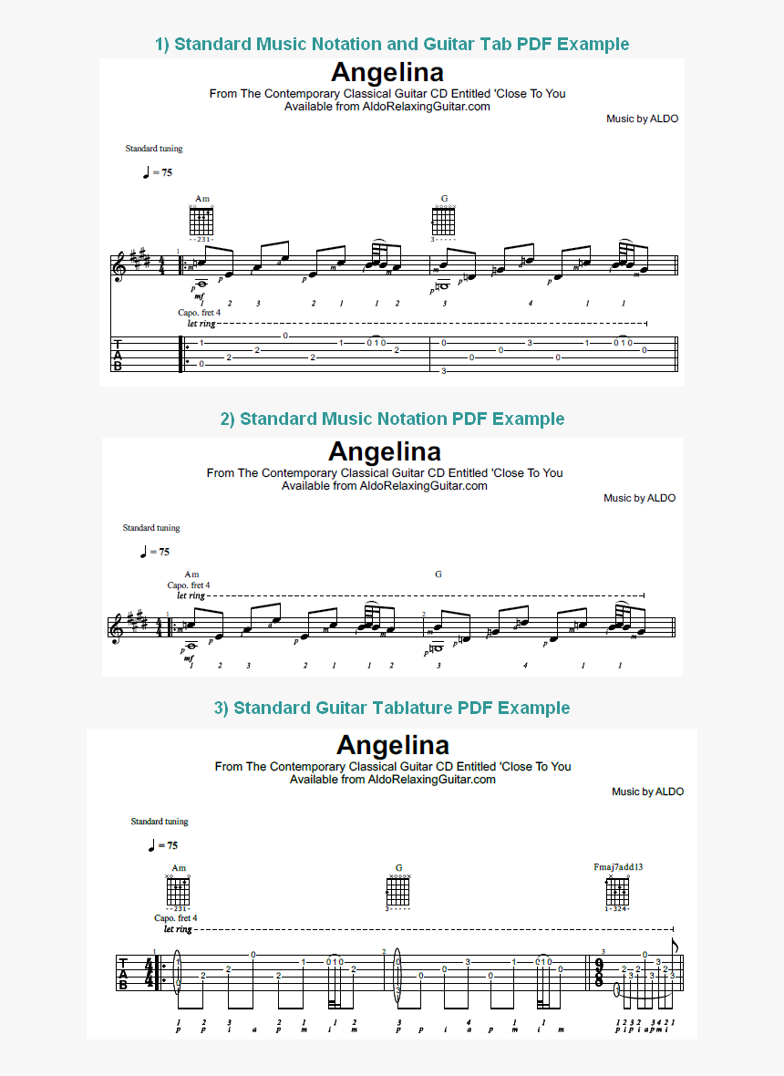 Aldo Relaxing Guitar "angelina - Screenshot, HD Png Download, Free Download