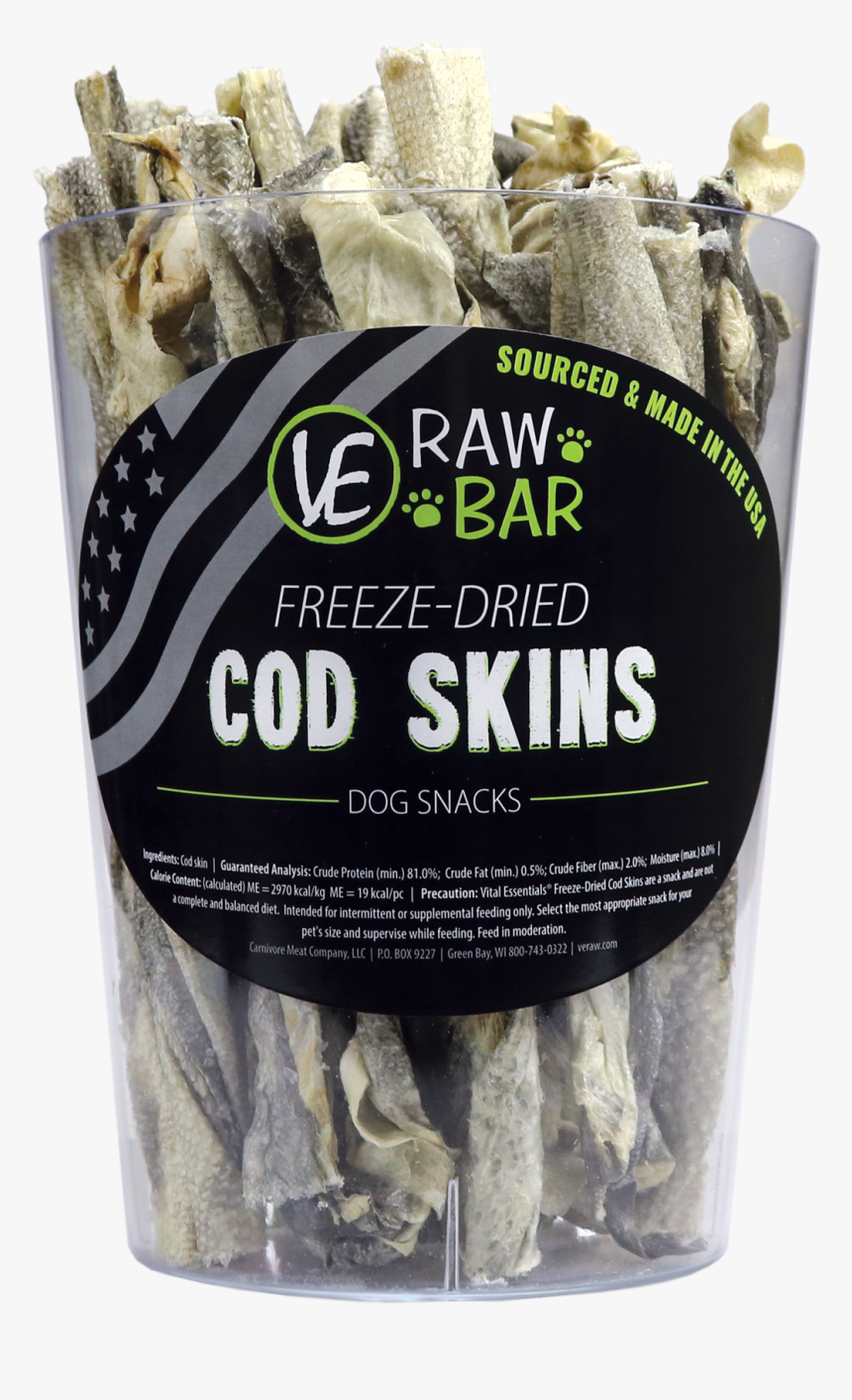 Freeze Dried Cod Skins - Vital Essentials Duck Head, HD Png Download, Free Download