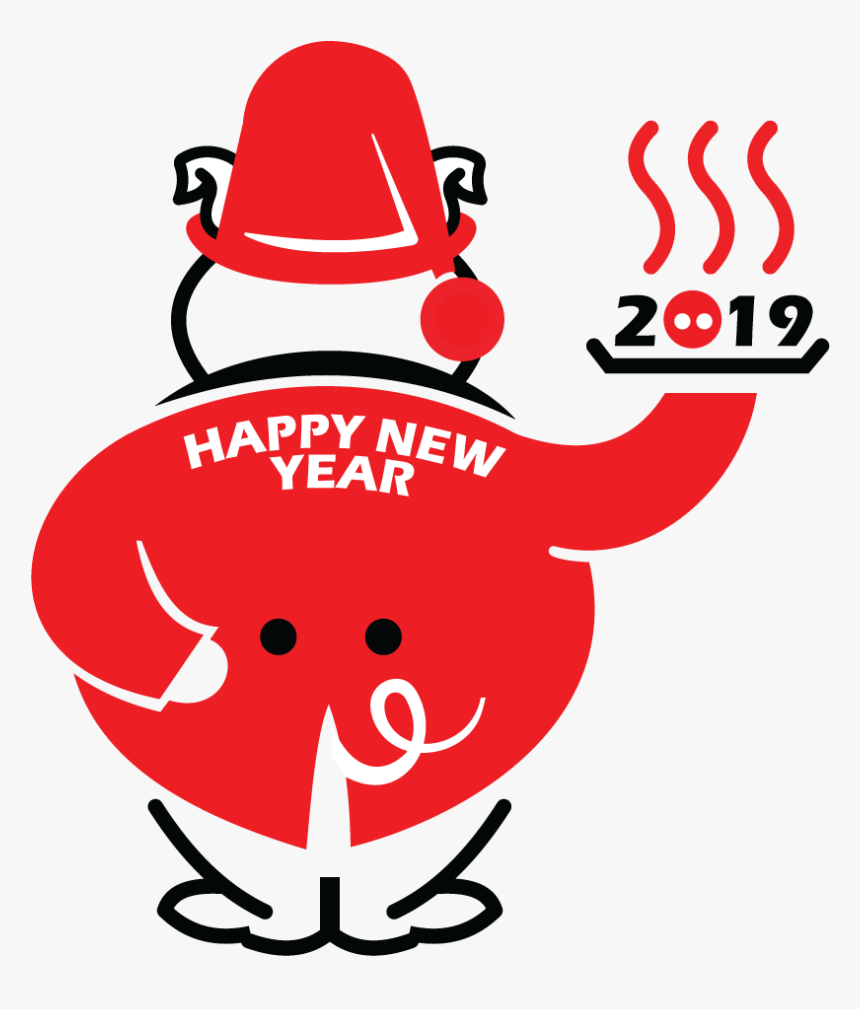 Happy New Year 2019 Pig - Happy New Year Pig 2019, HD Png Download, Free Download