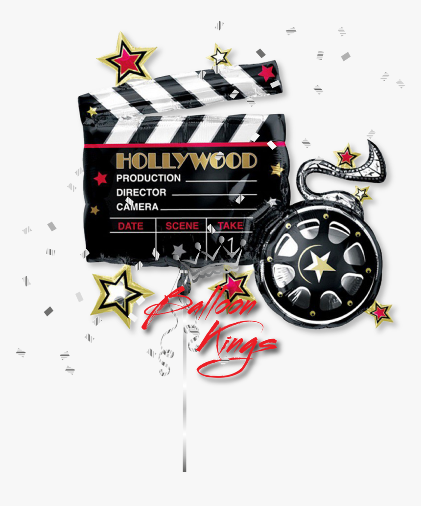 Movie Clapboard - Hollywood Theme Party, HD Png Download, Free Download