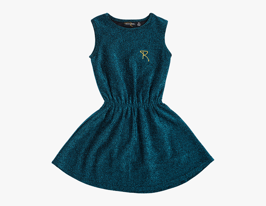 Rock Your Baby Teal Disco Sleeveless Dress"
 Class= - Day Dress, HD Png Download, Free Download