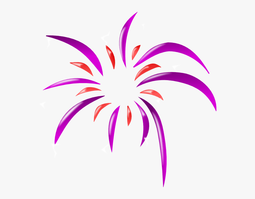 Firework 2 Colors Clip Art At Clker - Fireworks Cartoon Png, Transparent Png, Free Download