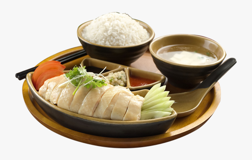 Cut Singapore Hainanese Chicken Rice White Clipart - Hainan Chicken Rice Transparent, HD Png Download, Free Download