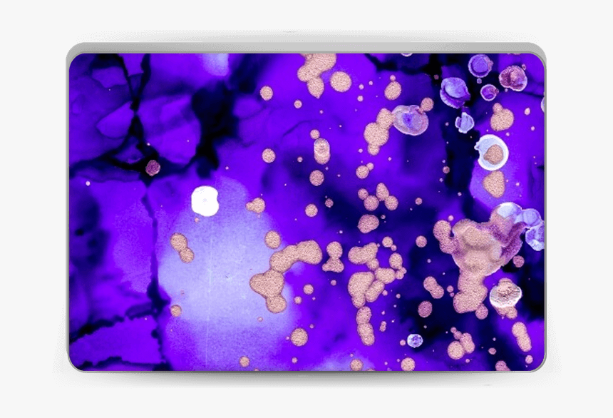 Purple Color Splash Skin Laptop - Color Splash Purple, HD Png Download, Free Download