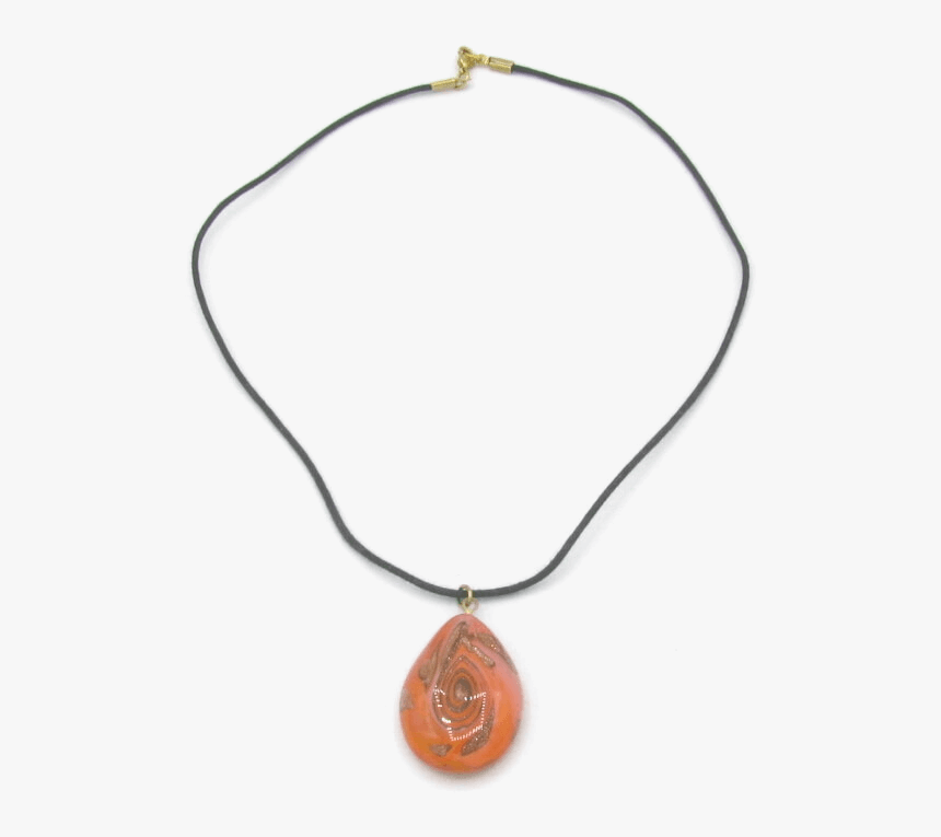 Orange Drop Pendant With Copper - Locket, HD Png Download, Free Download