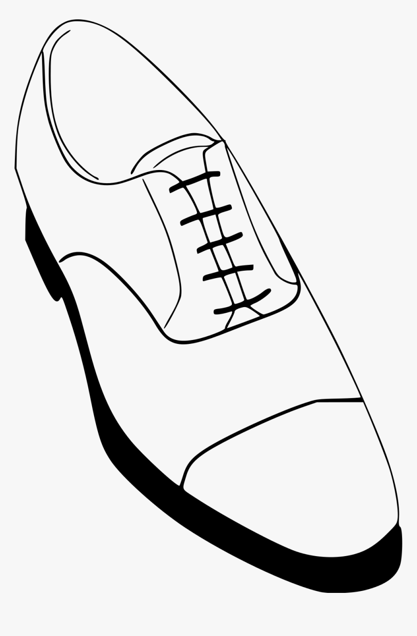 Boots Svg Black And White - Mens Dress Shoes Drawing, HD Png Download, Free Download