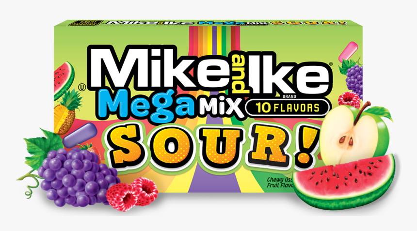 Mike And Ike Mega Mix Sour, HD Png Download, Free Download