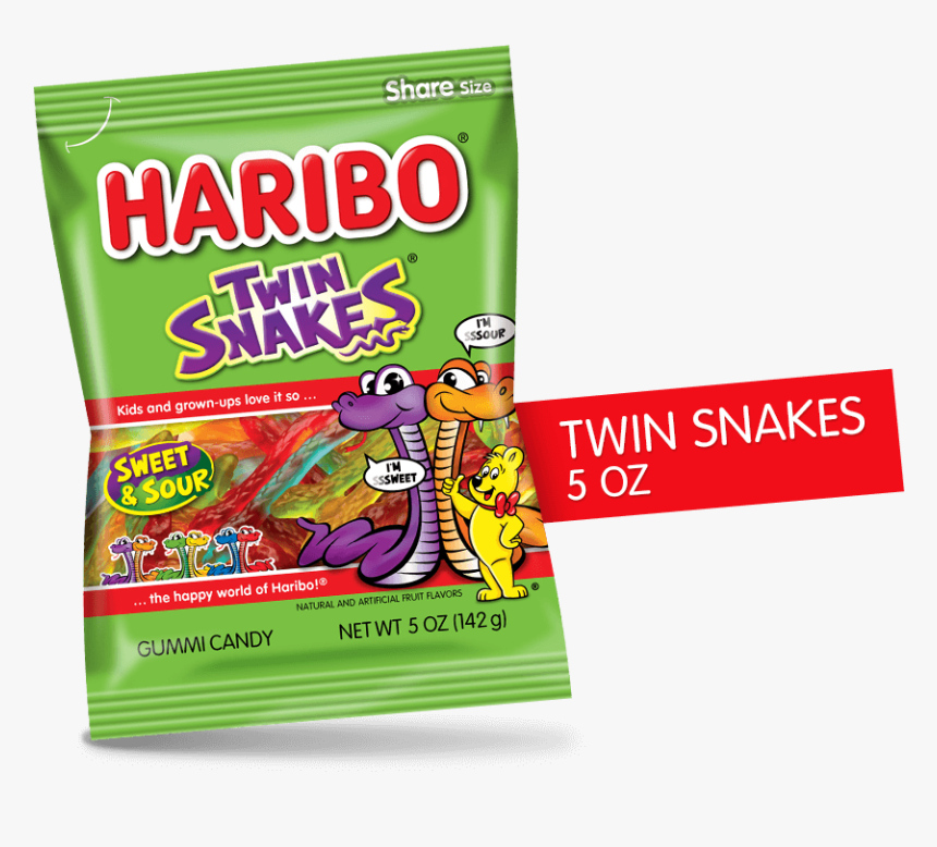 Haribo Twin Snakes 5 Oz"
 Title=""
 Class="product - Graphic Design, HD Png Download, Free Download