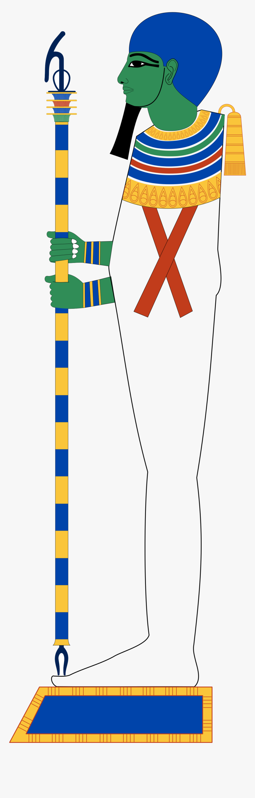 2000px-ptah Standing - Svg - Ptah Egyptian God, HD Png Download, Free Download