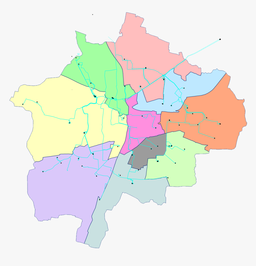 Water Supply Map Nagpur, HD Png Download, Free Download