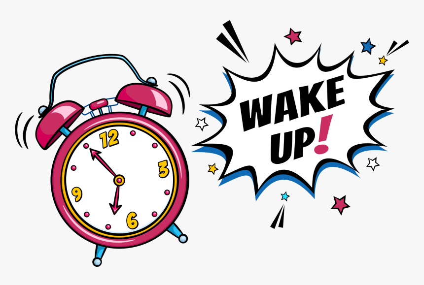 Waking Up Alarm Clock Cartoon Clipart , Png Download - Wake Up Alarm