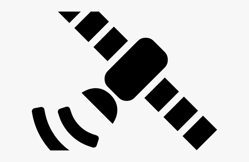 Satellite Clipart Black And White - Satellite Icon Png, Transparent Png, Free Download