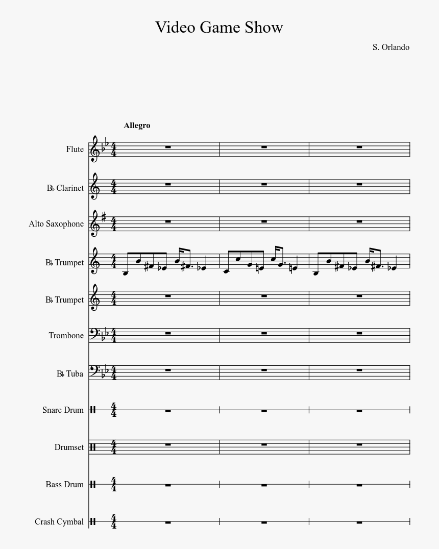 Kirby"s Dreamland On Flute , Png Download - Gurren Lagann Oboe Sheet Music, Transparent Png, Free Download