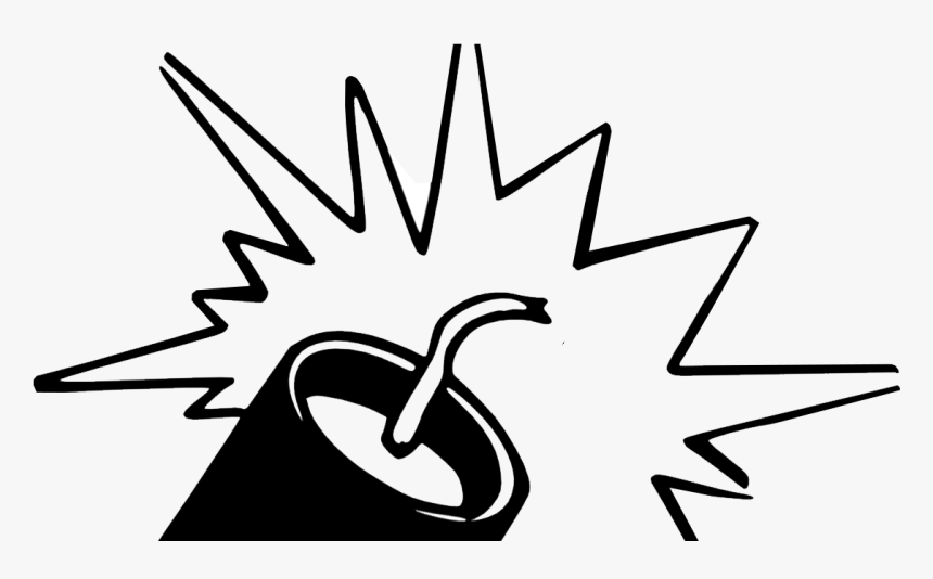 Firecracker Clipart Congratulation - Black And White Crackers Png, Transparent Png, Free Download