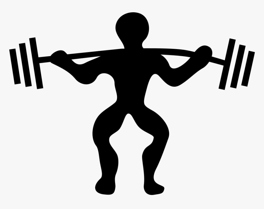 Fitness Clipart No White - Weight Lifting Clipart, HD Png Download, Free Download