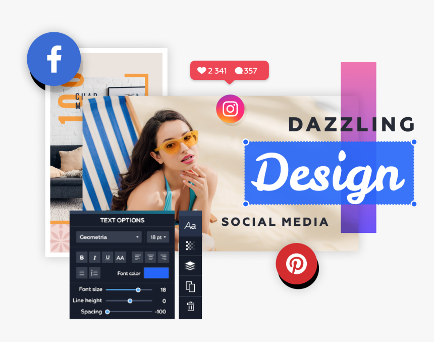 Cool Social Graphics Examples - Pinterest, HD Png Download, Free Download