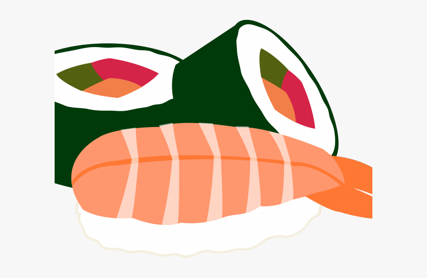 Hd Little Dragon Sushi - Clipart Sushi Png, Transparent Png, Free Download
