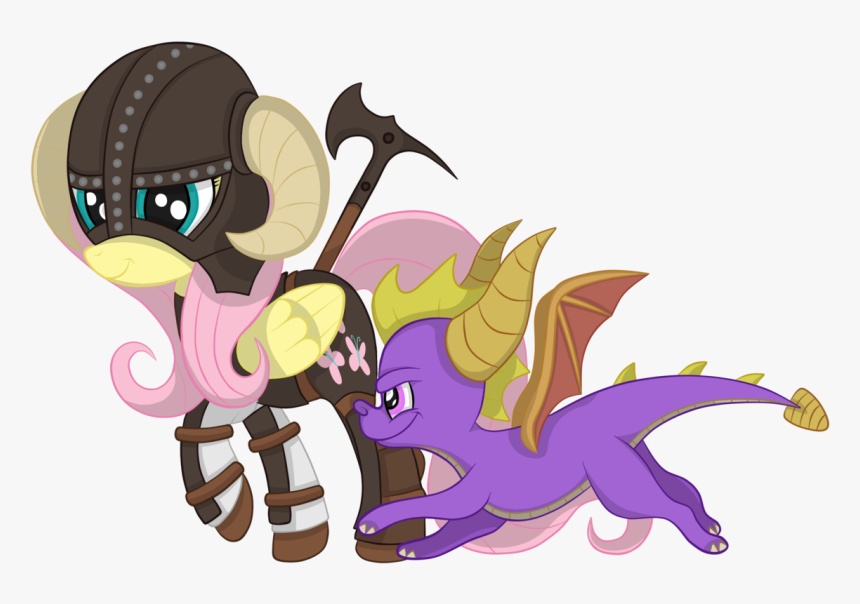 Squipycheetah, Battle Axe, Crossover, Cute, Dovahkiin, - Cartoon, HD Png Download, Free Download