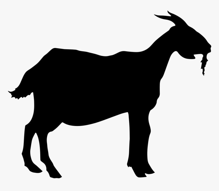 Goat Silhouette Vector Png , Png Download - Silhouette Goat Vector Png, Transparent Png, Free Download