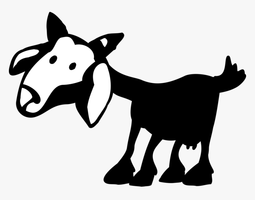 Vector Illustration Of Domestic Farm Goat Livestock, HD Png Download, Free Download