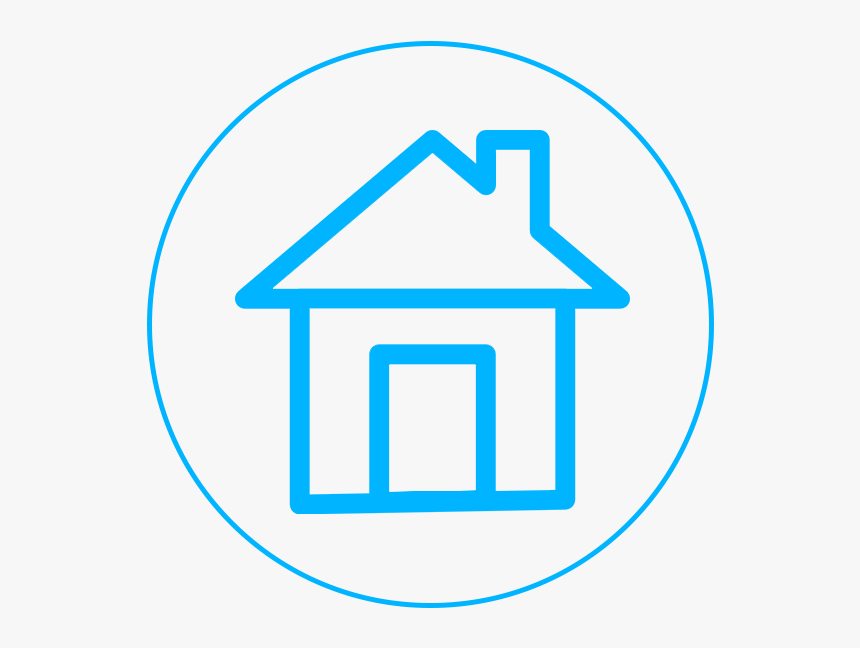 Blue Local Icon - House Icon Black And White, HD Png Download, Free Download