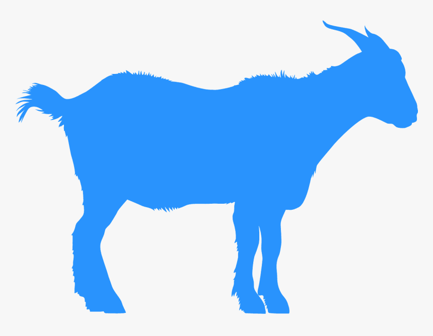 Blue Goat Clip Art, HD Png Download, Free Download