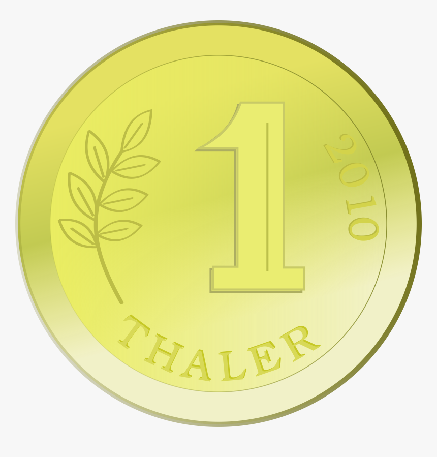 One Golden Coin Clip Arts - Circle, HD Png Download, Free Download