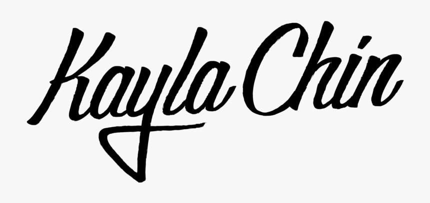 Kaylachin Logo Black - Calligraphy, HD Png Download, Free Download
