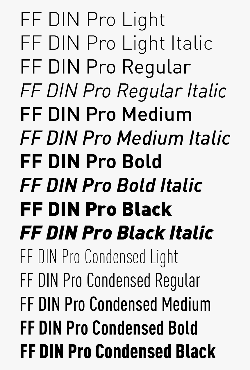 Ff Din Fonts - Din Font, HD Png Download, Free Download