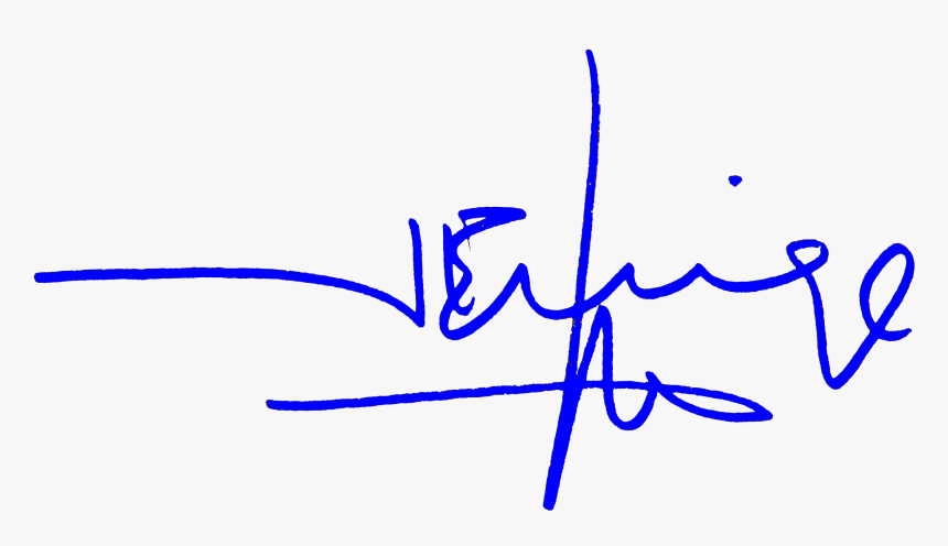 Transparent Firma Png Transparente - Blue Color Signature, Png Download, Free Download