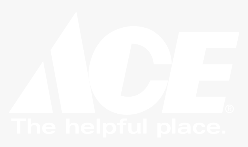 Ace Hardware Logo Helpful Place - Ace Hardware White Logo Png, Transparent Png, Free Download