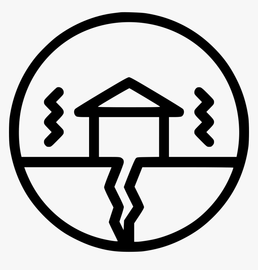 Earthquake Shake Building Natural Disaster Vibration - Natural Disaster Icon Png, Transparent Png, Free Download