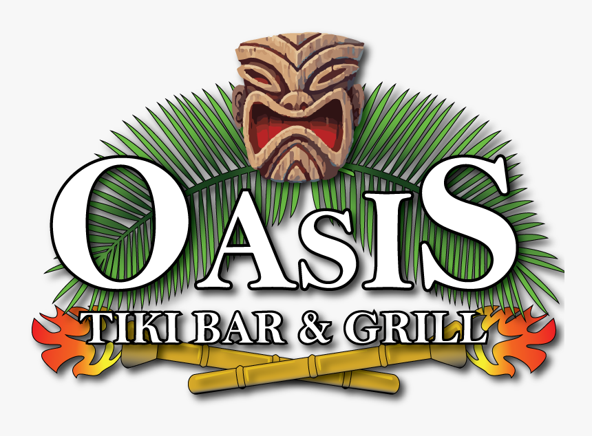 Oasis Tiki Bar And Grill Logo - Illustration, HD Png Download, Free Download