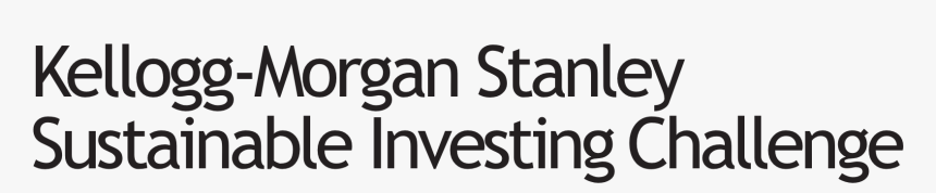 Kellogg-morgan Stanley Sustainable Investing Challenge - Bahnschrift Font Free Download, HD Png Download, Free Download