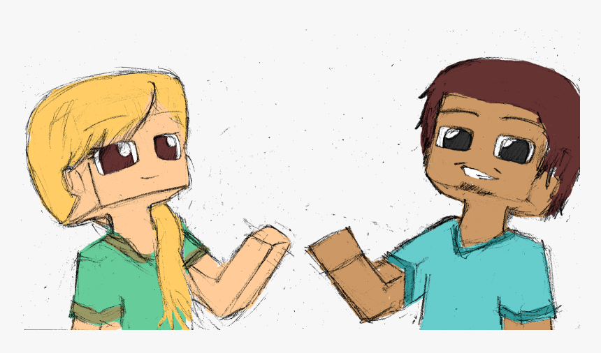 How To Make Minecraft Alex And Steve - Imagenes De Alex En Anime Minecraft, HD Png Download, Free Download