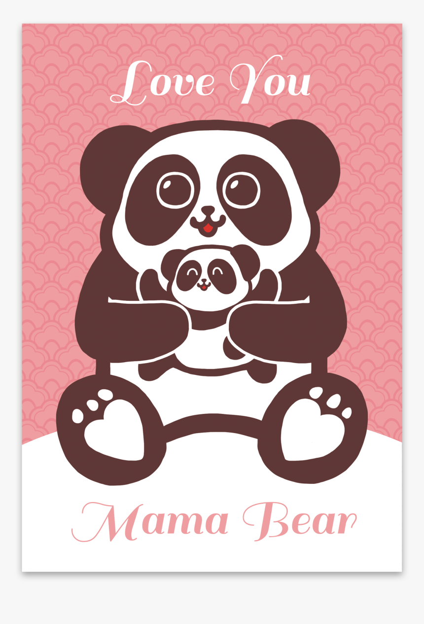 Hong Kong Gift Present Hk Themed Mothers Day Card - Love You Mama Bear, HD Png Download, Free Download