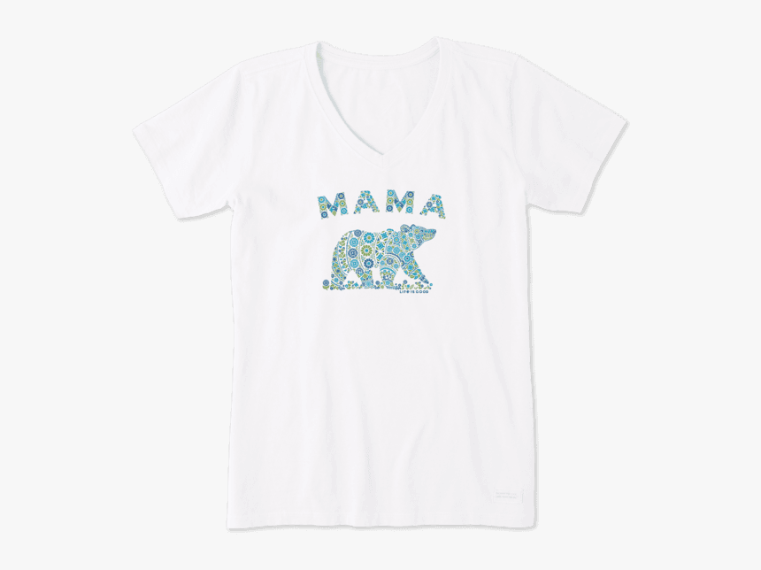 Women"s Primal Mama Bear Crusher Vee - Life Is Good Book Shirt, HD Png Download, Free Download