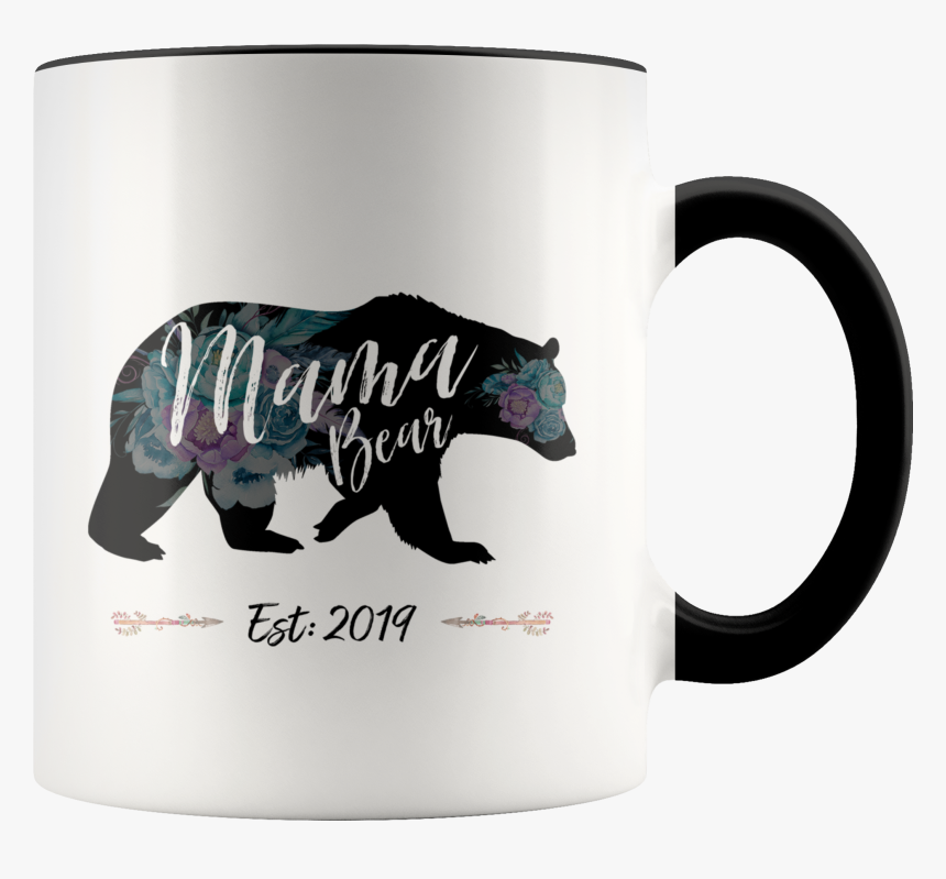 Mama Bear Est 2019 Accent Mug - Dont Give A Fuck Cup, HD Png Download, Free Download