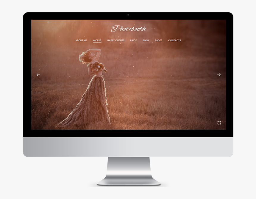 Photobooth Photography Wordpress Theme - Responsive Web Design, HD Png Download, Free Download
